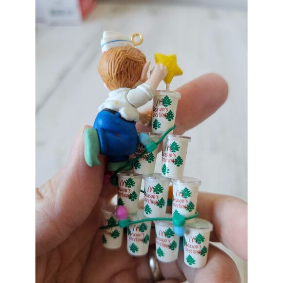 Enesco what's shakin shake Xmas McDonald's fifth ornament vintage Xmas tree 5926 - Picture 8 of 9